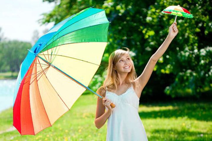 Mit 50 Prozent Regenwahrscheinlichkeit müssen wir die Woche über leben.