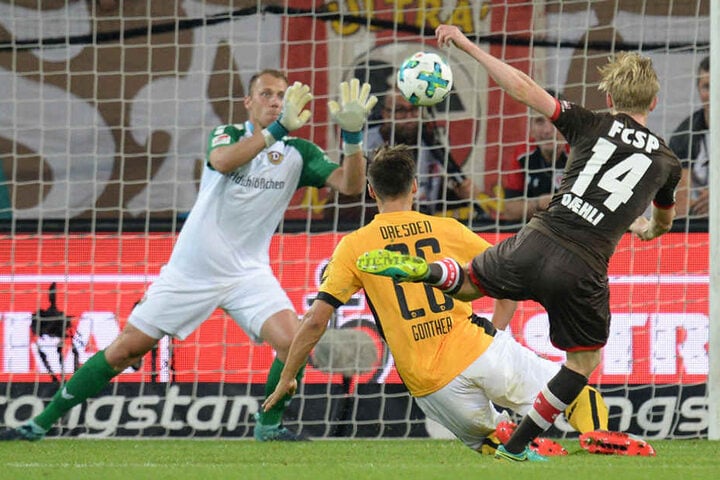 Zweimal lag St. Pauli vorn, zweimal zog Dynamo nach.