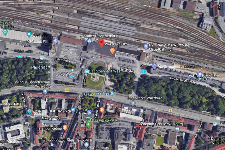 Der Vorfall ereignete sich am Würzburger Busbahnhof.