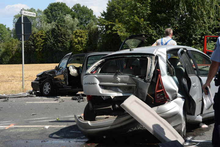 Die fünf Frauen aus dem Citroën kamen ins Krankenhaus.