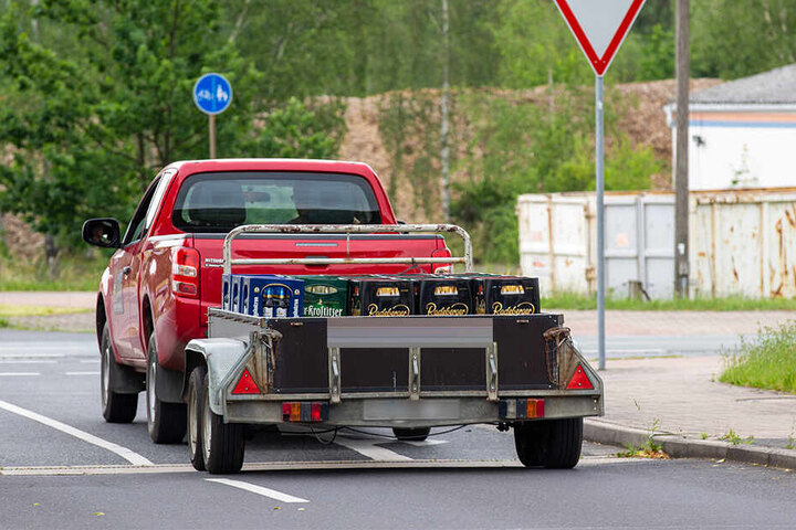 Da rollt das gute Zeug von dannen... Inzwischen ist das Bier durch etliche Spenden "refinanziert" und muss nur noch getrunken werden.