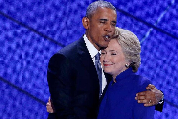 Barack Obama (57) und Hillary Clinton (70).