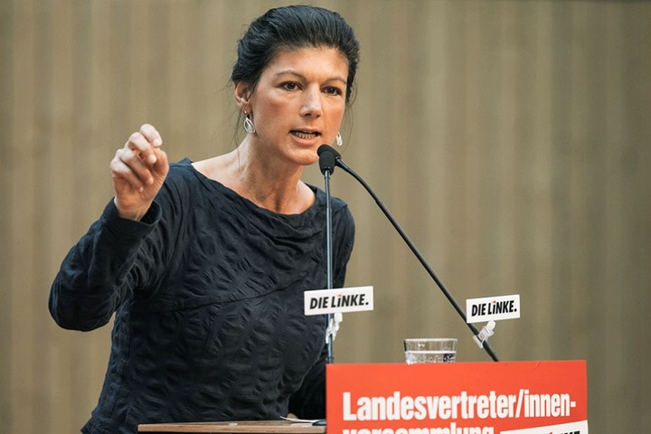 Im Hinterhof des Wahlkreisbüros von Sarah Wagenknecht hat es gebrannt.
