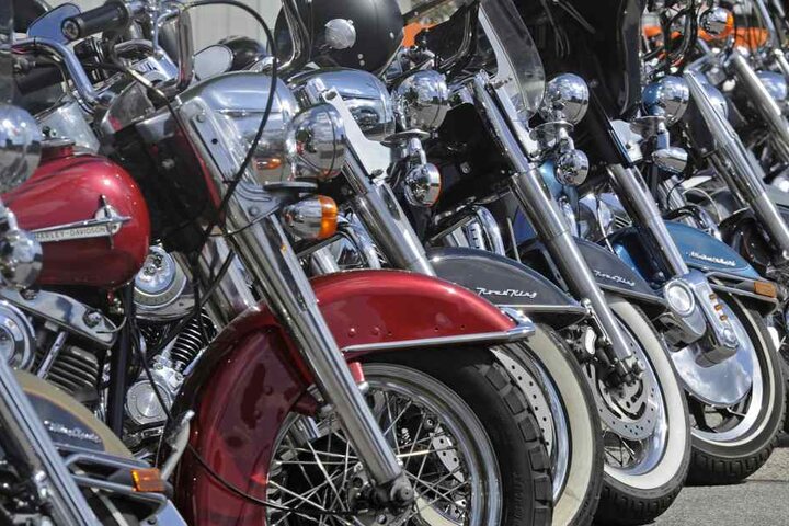 Die Rocker der Freeway Riders sind ein Motorradclub. (Symbolbild).