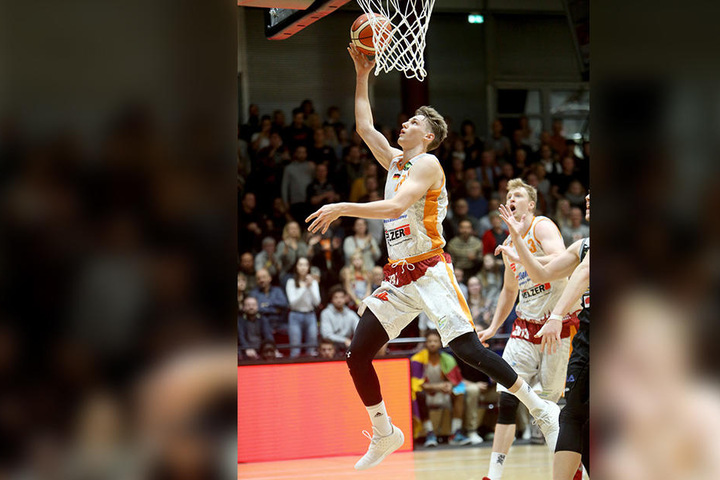 Jonas Richter, der hier zwei seiner ingesamt zehn Punkte erzielt, fand nach der Niederlage gegen Aufsteiger Artland Dragons deutliche Worte zum schwachen Auftritt der Niners.