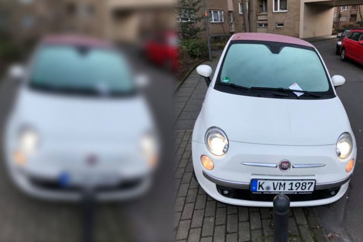 Auch ein weißes Fiat 500 wurde geklaut.