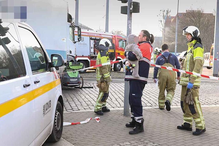 Das im Anhänger sitzende Kind blieb unverletzt.