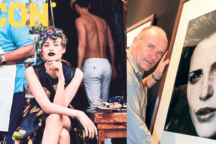 Schön wie
die Mutter:
Cosima Auermann auf
dem Mai-Cover der „Welt
am Sonntag“-Beilage
„ICON“. Alte Bekannte:
1999 - Fotograf
Peter Lindbergh
zeigt ein Porträt von Nadja
Auermann.