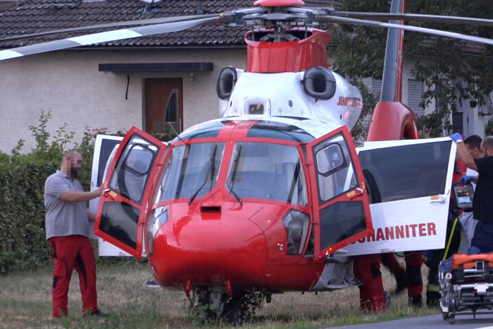 Zwei Rettungshubschrauber waren in Babenhausen im Einsatz.