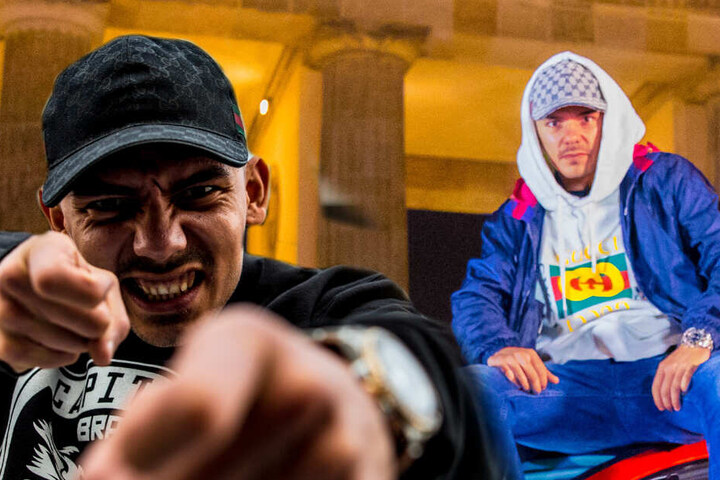 Capital Bra brach mit seinem Album "Berlin lebt" einige Chart-Rekorde. (Bildmontage)