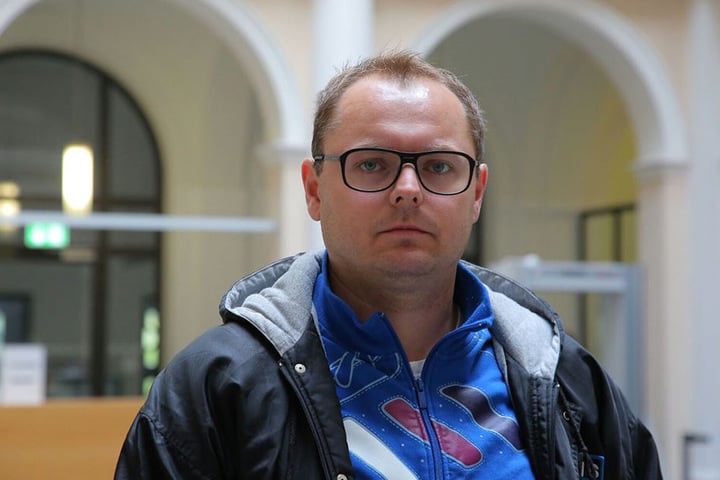 Norman Grimm (34) hielt den Gewalttäter im letzten Augenblick auf.