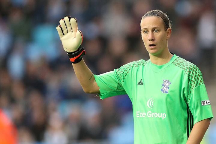 Ann-Katrin Berger bei einem Spiel von Birmingham City Ladies FC.