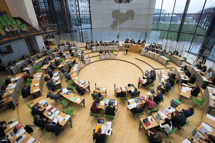 Im sächsischen Landtag musste improvisiert werden.