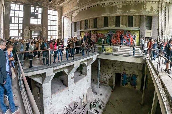 Hier in der Maschinenhalle der ehemaligen Wanderer-Fabrik könnten Veranstaltungen und Konzerte stattfinden.