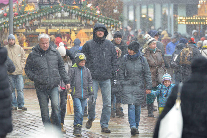 Voll war es auch auf dem Weihnachtsmarkt.