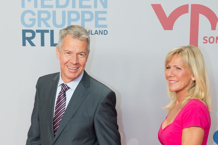 RTL-Anchormann Peter Kloeppel und RTL-Moderatorin Ulrike von der Groeben.