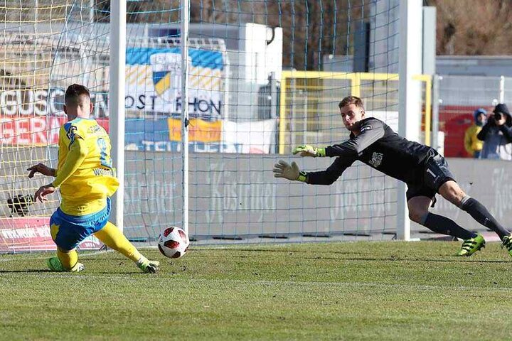 Der Treffer zum 1:0 durch Maximilian Wolfram.