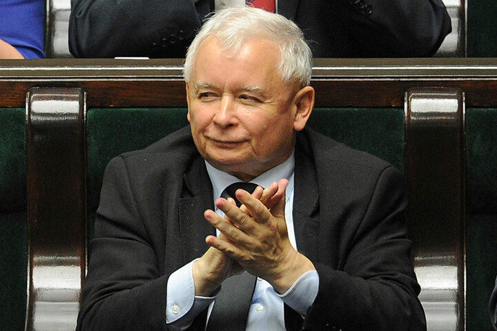 Der Vorsitzende der polnischen Regierungspartei Recht und Gerechtigkeit (PiS), Jaroslaw Kaczynski.