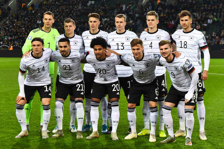 Matthias Ginter (obere Reihe, zweiter von rechts) wurde von den Fans mit großem Abstand zu ihrer Nummer eins gewählt.