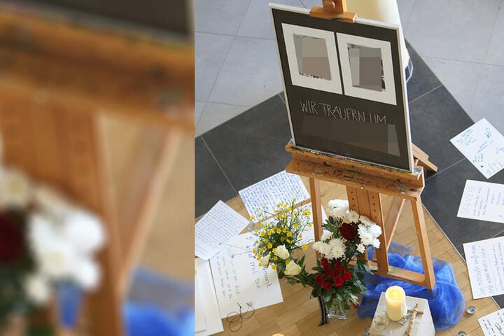 Blumen, Kerzen, rührende Briefe: Schüler und Lehrer trauern an der Schule um die angehende Abiturientin Solveig A. (†17).