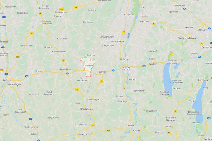 Der Unfall ereignete sich in der Nähe von Türkheim im Unterallgäu.