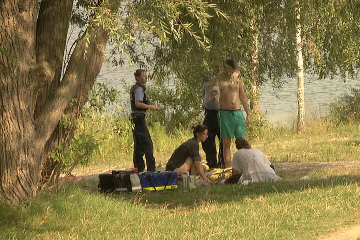 Ein Mann musste vor Ort reanimiert werden. Er liegt mittlerweile auf der Intensivstation.