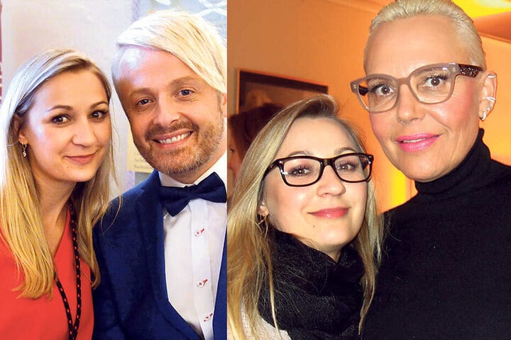 Sänger Ross Antony (44, links) schwört auf das Make-Up von Melanie Palmer. Autorin und Reality-Show-Star Natascha Ochsenknecht (54) wirkt jung und frisch, auch dank Melanies Make-Up.