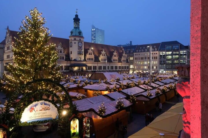 Der Leipziger Weihnachtsmarkt ist noch bis zum 23. Dezember geöffnet.