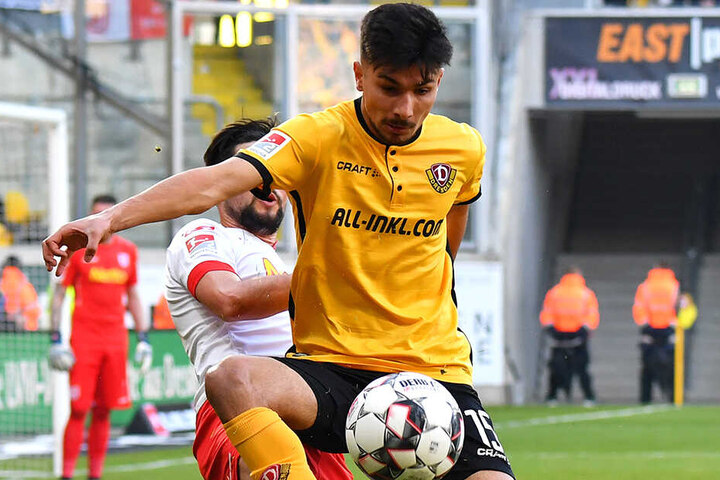 Auch Osman Atilgan, hier im Spiel gegen den SSV Jahn Regensburg am Ball, könnte heute die Rolle von Moussa Koné übernehmen.