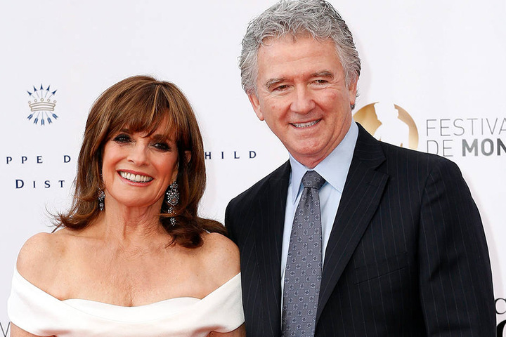 Linda Grey alias Sue Ellen Ewing und Patrick Duffy 2012 bei der Neuauflage von "Dallas".