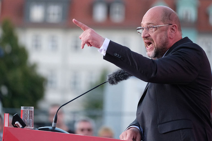 Der Spitzenkandidat der SPD gab sich bewusst kämpferisch.