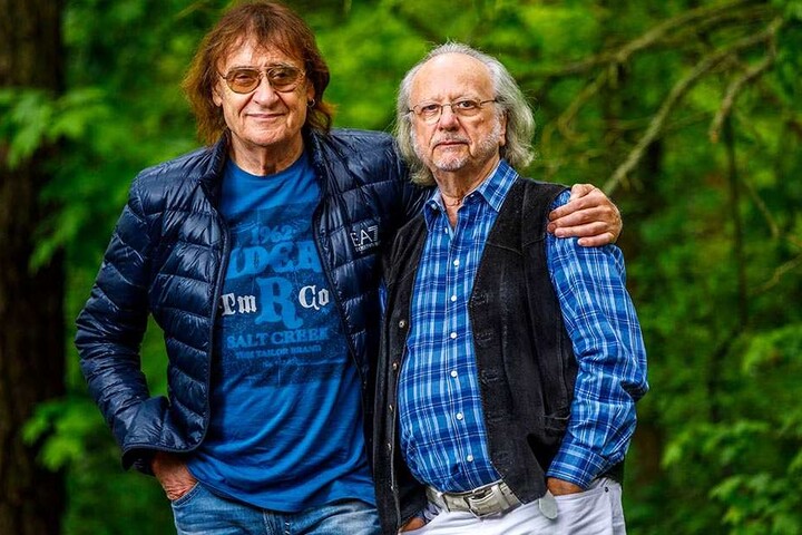 Ihn zieht es nach Sachsen: Paul-und-Paula-Komponist Peter Gotthardt (75) (rechts) mit Dieter "Maschine" Birr.