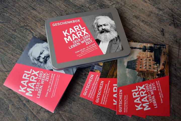 In Trier gibt es sogar eine Karl-Marx-Geschenkbox.