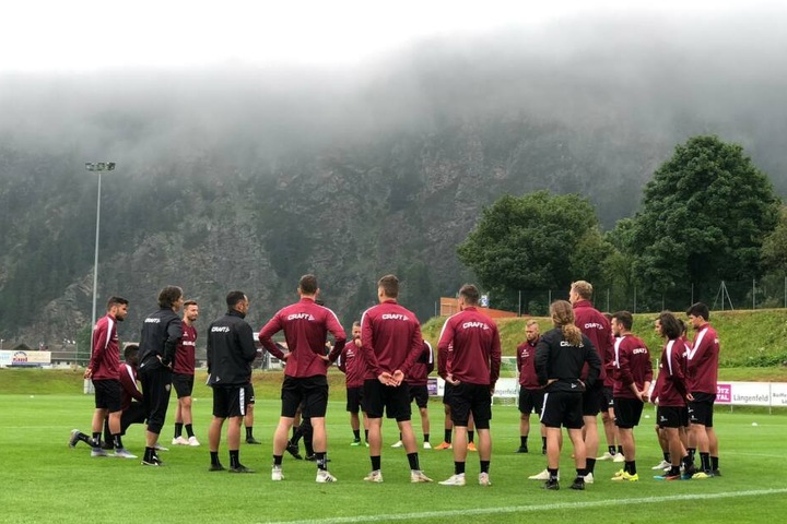 Cristian Fiel konnte am Dienstag fast alle Mann wieder im Training begrüßen.