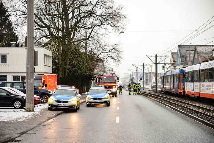 Die Herforder Straße musste gesperrt werden.