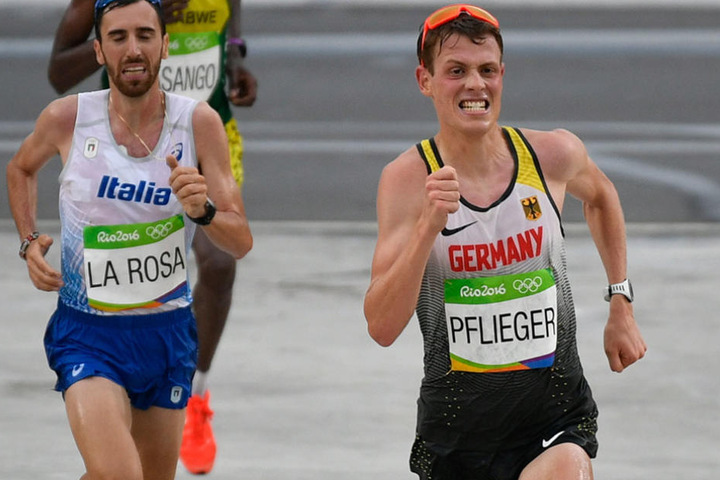 Philipp Pflieger (r) bei den Olympischen Spielen in Rio 2016.