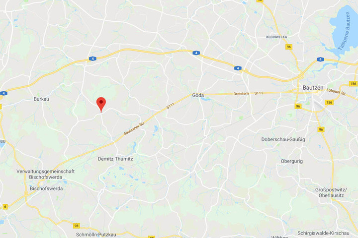Lage von Stacha im Landkreis Bautzen.