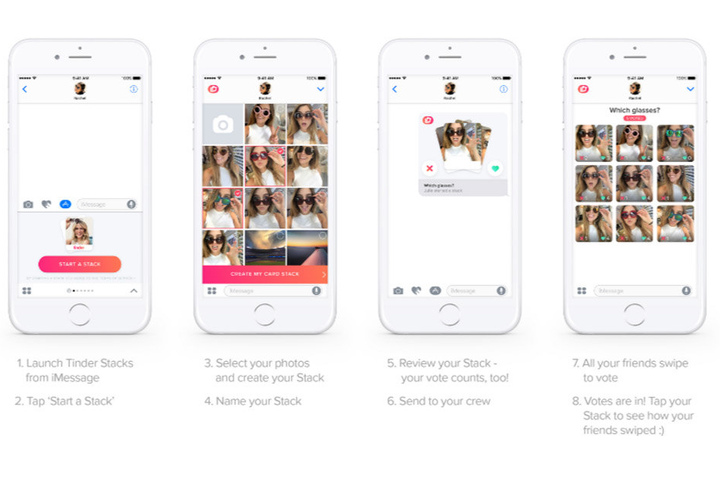 Mit Tinder Stacks können Freunde über deine Fotos entscheiden.