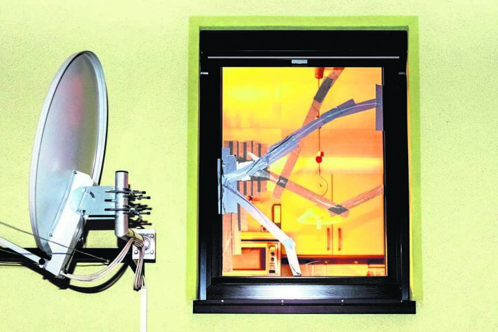 Durch dieses Fenster stieg der Einbrecher (40) in das Einfamilienhaus in der Bierstraße ein.
