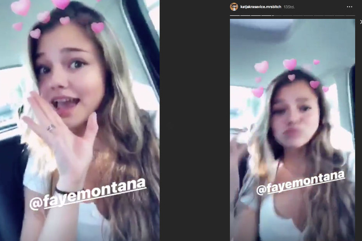 Auch die 15-jährige Faye Montana scheint den Song total abzufeiern.