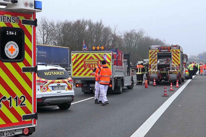 Die A5 wurde bis 13.30 in Richtung Heidelberg voll gesperrt.