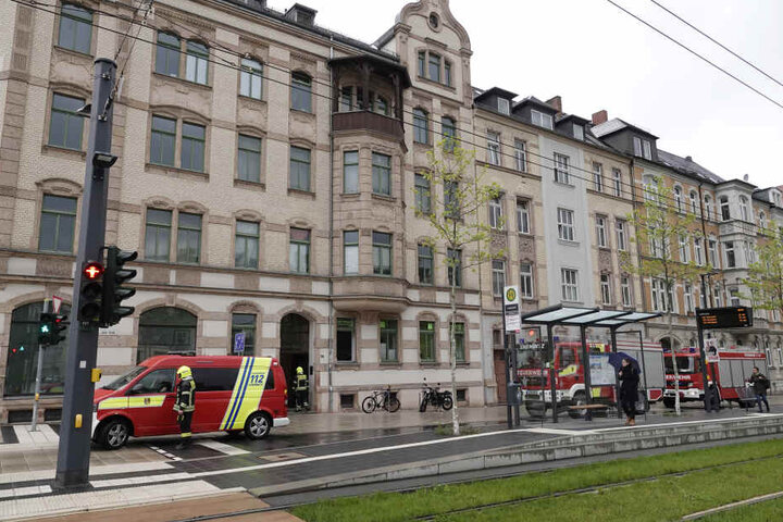 Die Feuerwehr war am Freitagmorgen an der Reichenhainer Straße im Einsatz.