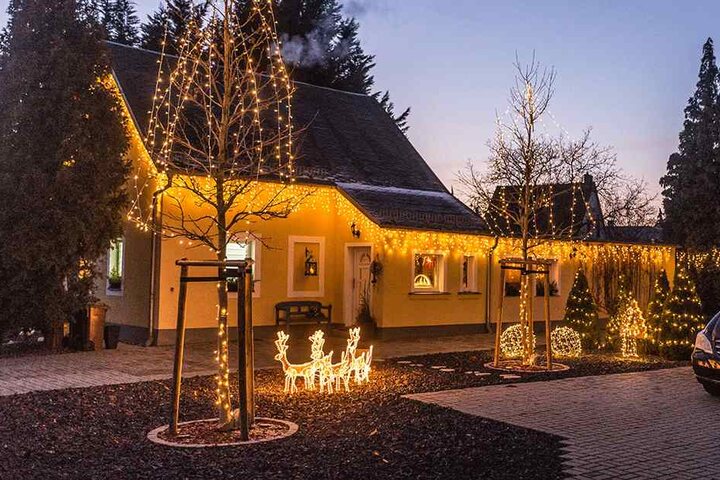 Weihnachtsstimmung im Dresdner Stadtteil Stetzsch.