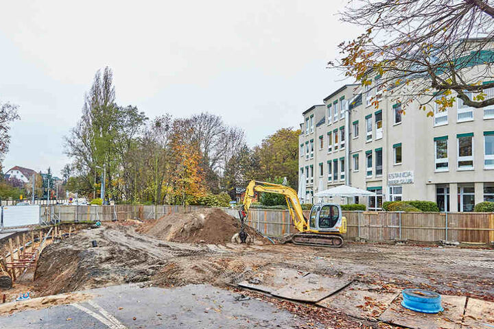Um ins Restaurant zu gelangen, muss man leider erst einmal die Baustelle davor umschiffen.