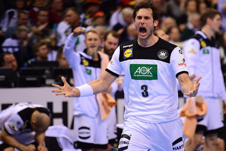Gensheimer im Halbfinale gegen Norwegen.