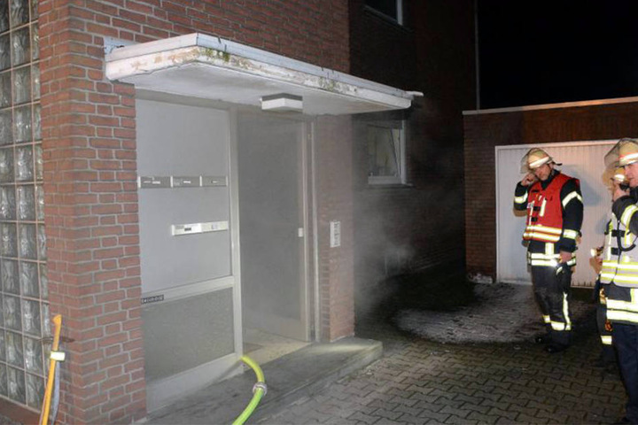 Das Treppenhaus des Hauses war völlig verqualmt.