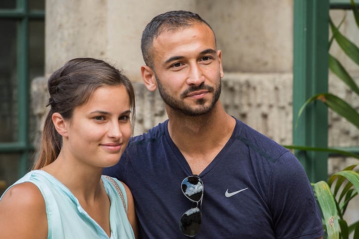 Akaki Gogia mit Freundin Andrea.