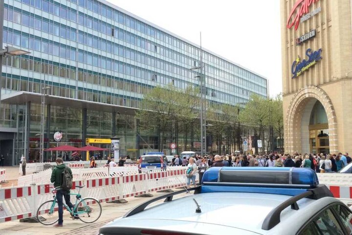 Im Finanzamt ist eine Bombendrohung eingegangen.