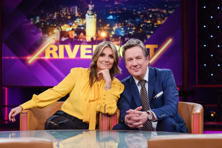 Das Riverboat-Moderatorenduo Kim Fisher (50) und Jörg Kachelmann (60).