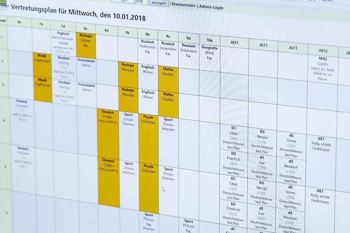 Der 59-Jährige gibt am Mittwoch noch Mathe-Vertretungsunterricht.